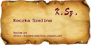 Koczka Szelina névjegykártya
